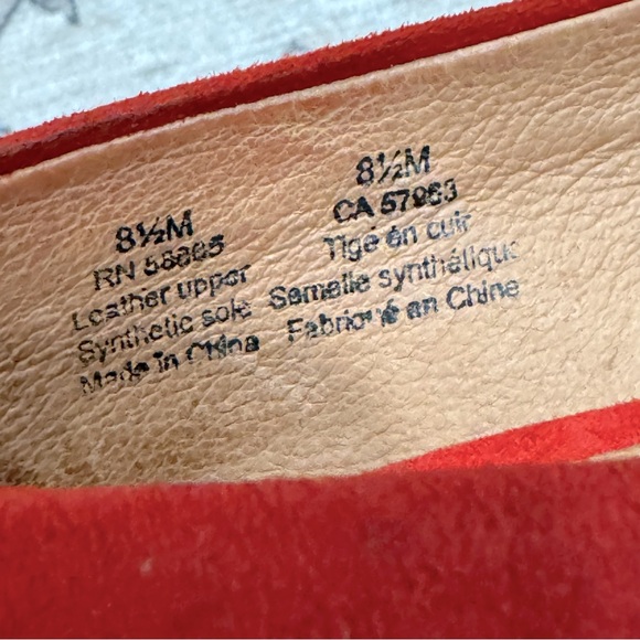 Halogen Women Sz 8.5 M Red Pump Leather Shoes - Picture 11 of 11